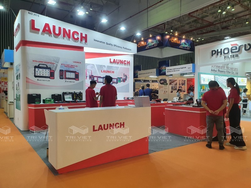 gian hang hoi cho trien lam mau hot