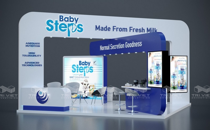 lắp đặt gian hàng triển lãm đẹp