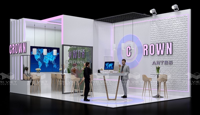 thi công gian hàng triển lãm đẹp