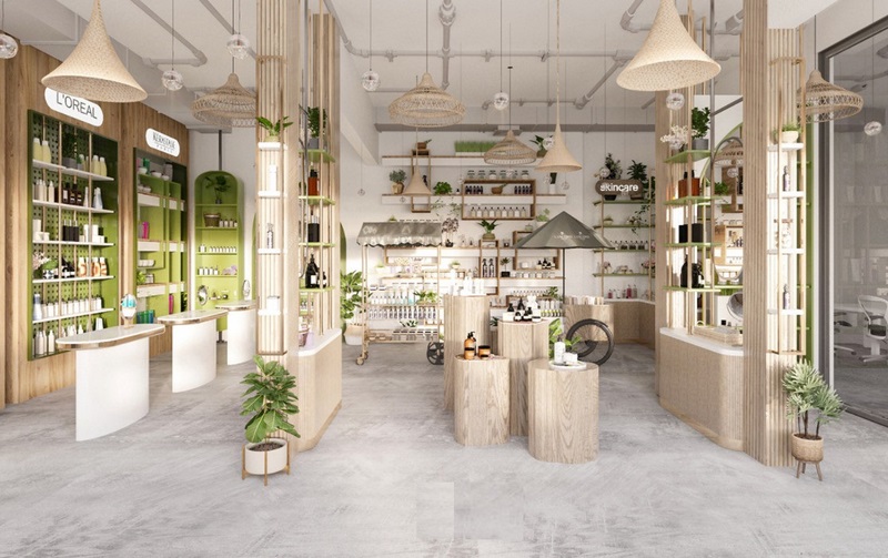 thiet ke showroom go