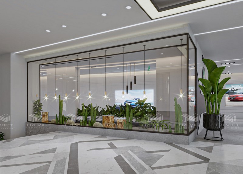 thiet ke thi cong showroom