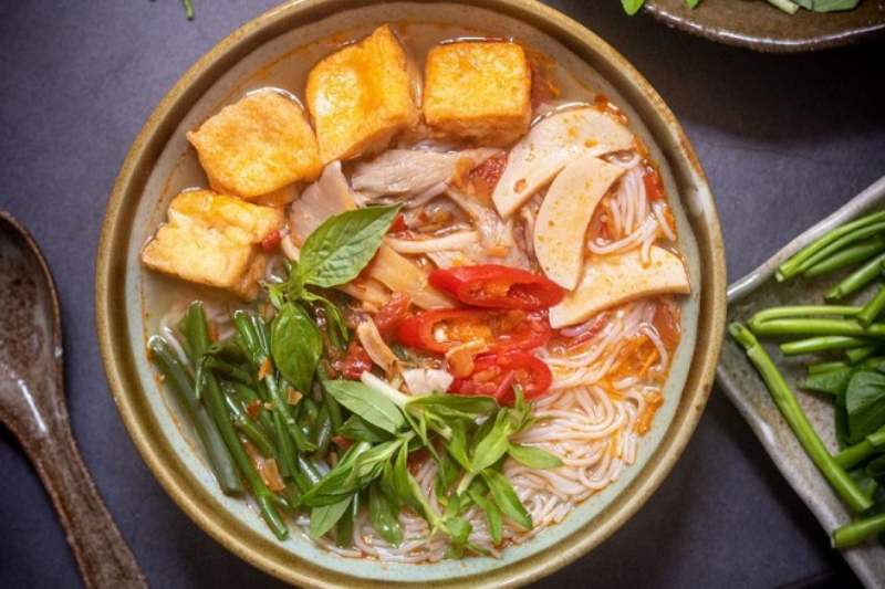 cách làm bún thái chay