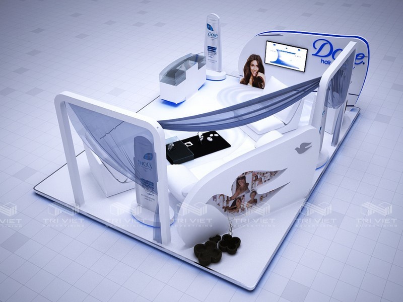 thiết kế gian hàng triển lãm đa dạng