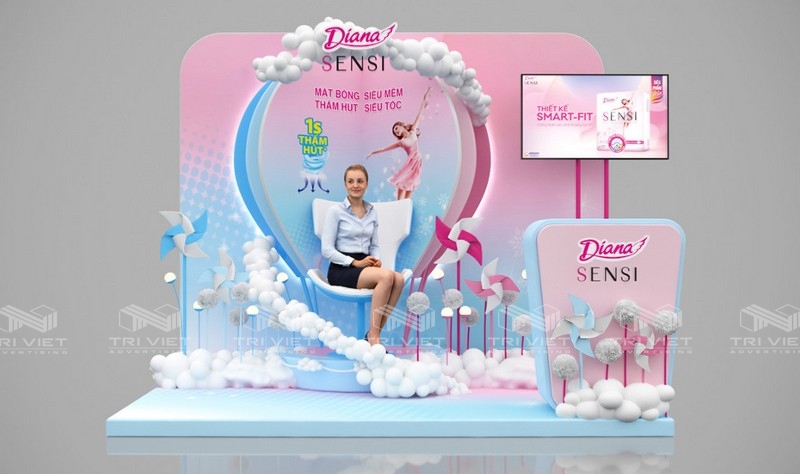 gian hàng hội chợ thiết kế đẹp