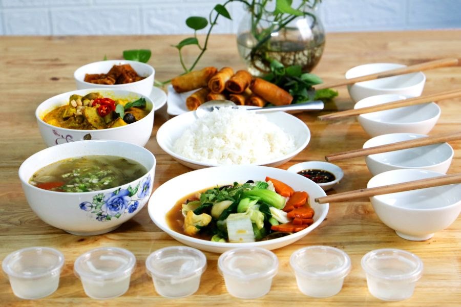 Mâm cơm chay cúng giỗ