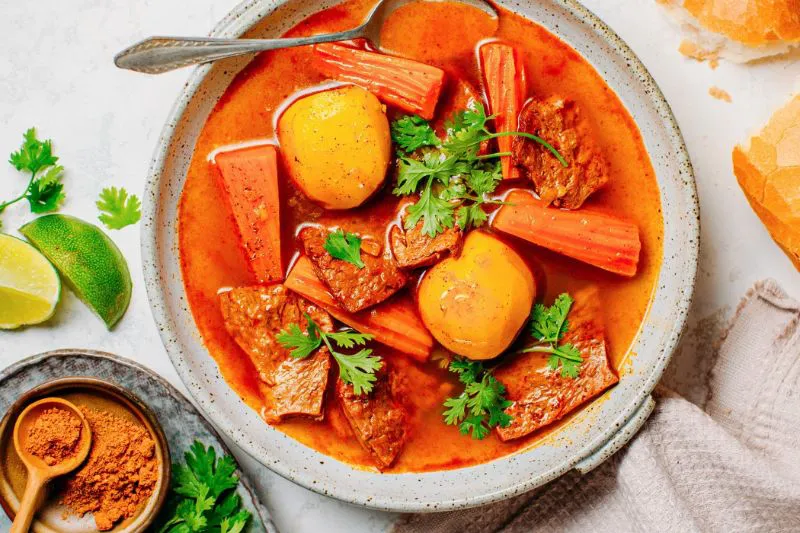 nau bo kho chay o nha