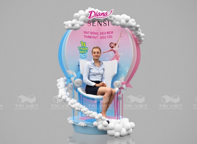 gian hàng hội chợ thu hút khách