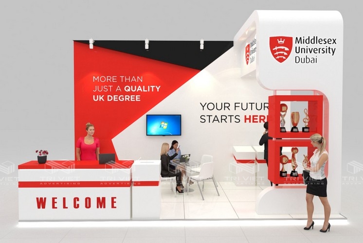 thi công gian hàng hội chợ giáo dục