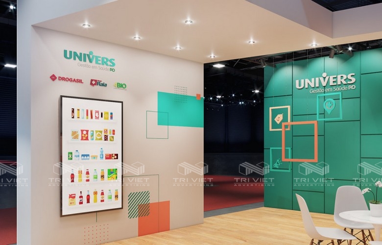 trang trí gian hàng hội chợ giáo dục