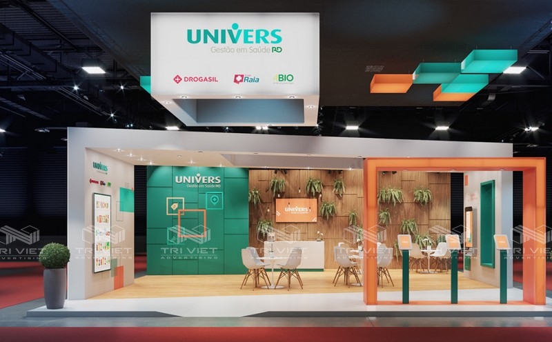 thiết kế gian hàng hội chợ giáo dục