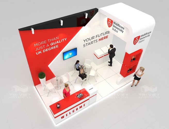 gian hàng quảng bá sản phẩm