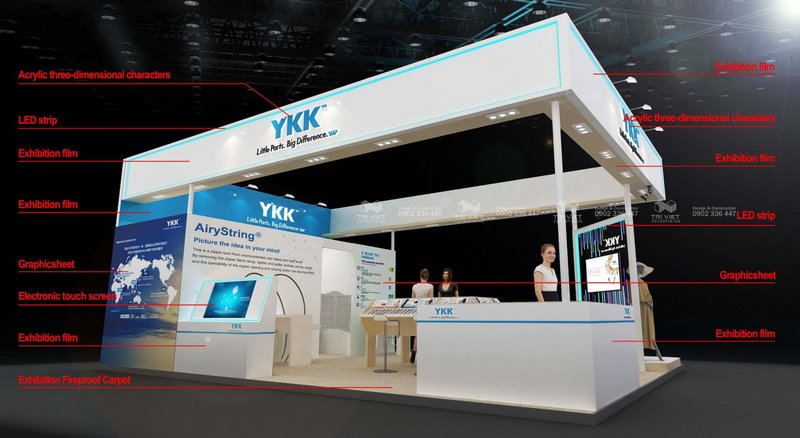 ý tưởng gian hàng hội chợ