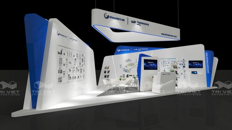 khung gian hàng hội chợ