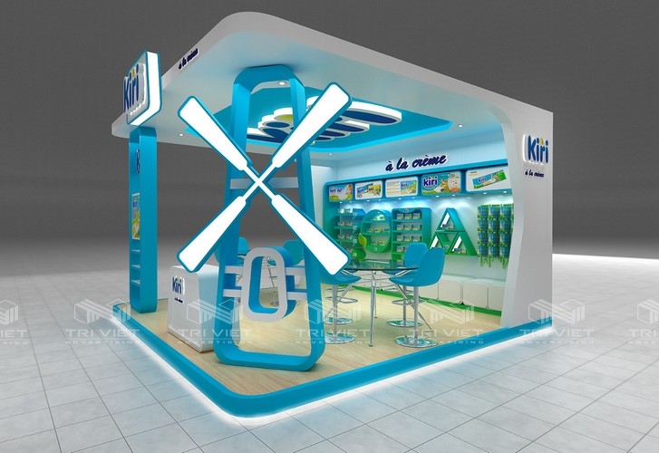 gian hàng hội chợ đẹp, thu hút khách hàng