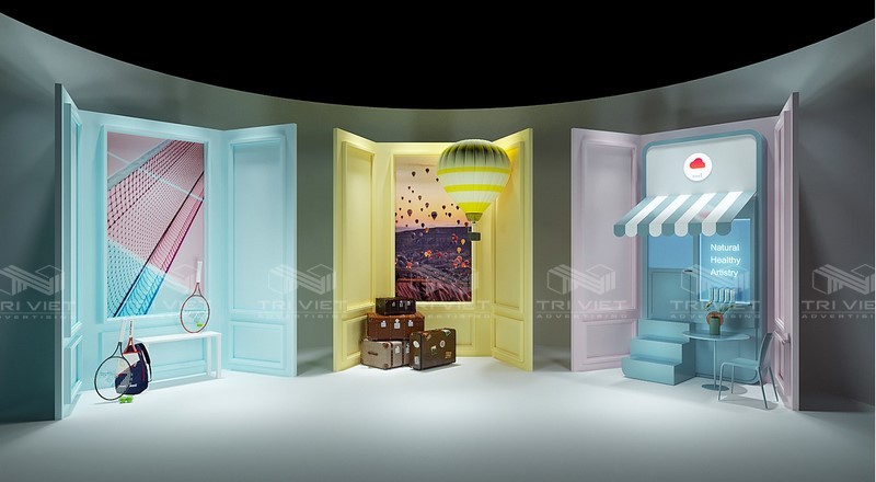 thiet ke showroom cua hang dep