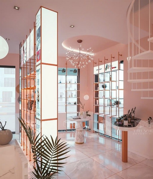 thi công nội thất giá rẻ cho showroom