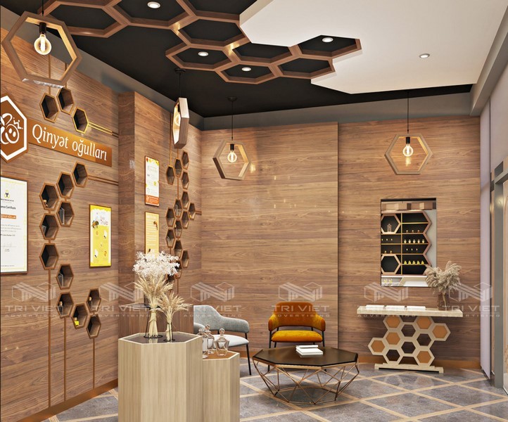 trang tri showroom dep gia re