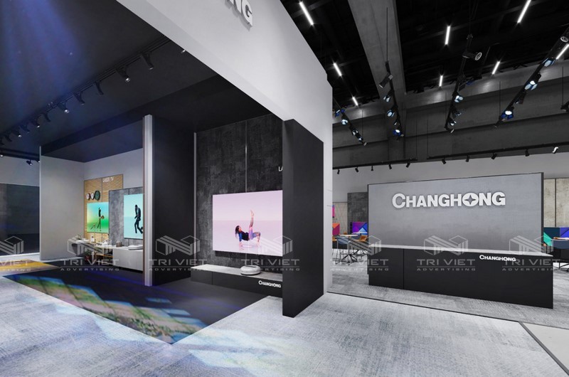 trang tri showroom tai quan 2