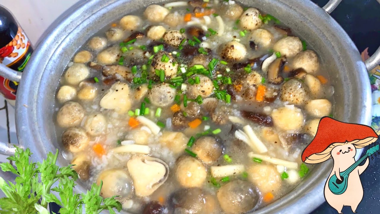 cach nau chao nam chay