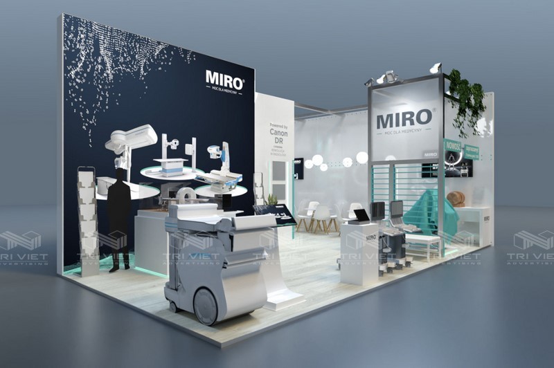 các gian hàng hội chợ