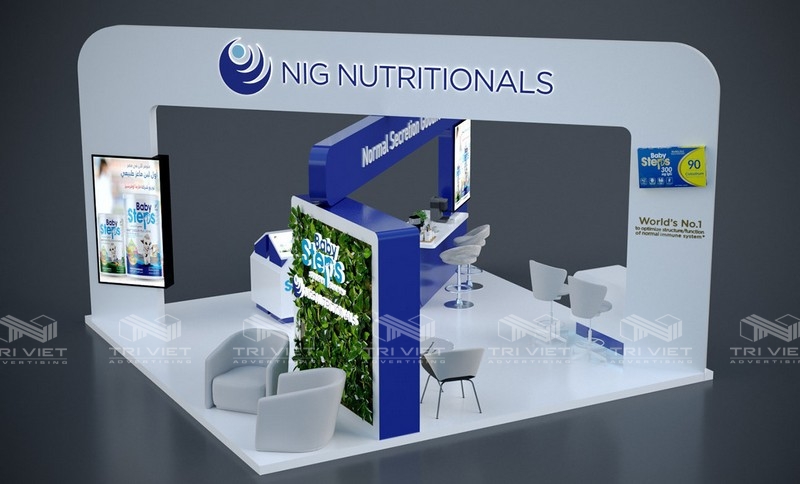 dịch vụ thiết kế gian hàng theo yêu cầu