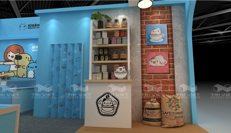 trang trí gian hàng hội chợ giá rẻ