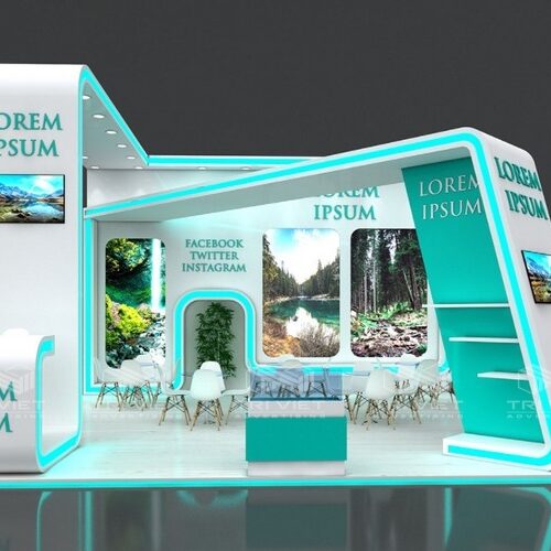 Thiết Kế Gian Hàng Hội Chợ Đẹp Giúp Tăng Lượng Khách Ghé