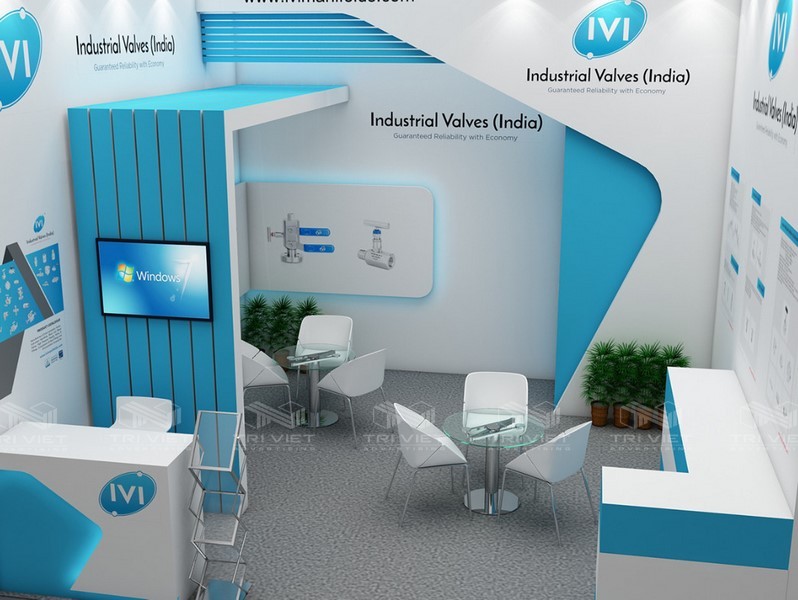 cách bố trí gian hàng hội chợ