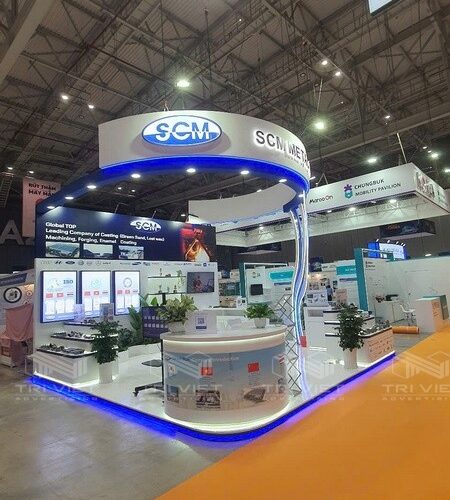 Thiết Kế Thi Công Gian Hàng Triển Lãm Tháng 04/2026 Mẫu Mới