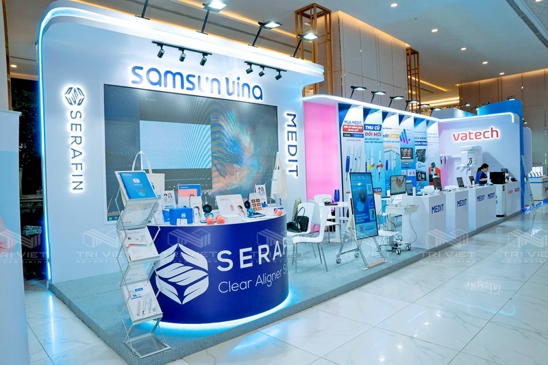 thiết kế gian hàng hội chợ đẹp và thu hút