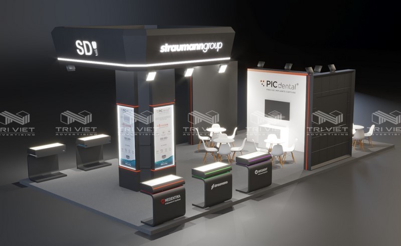 gian hàng hội chợ cho thương hiệu