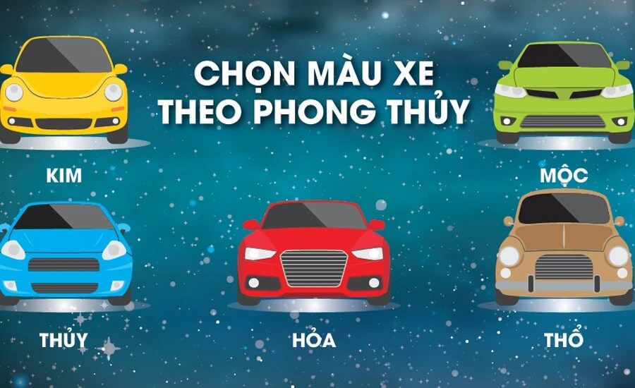 mau xe phong thuy