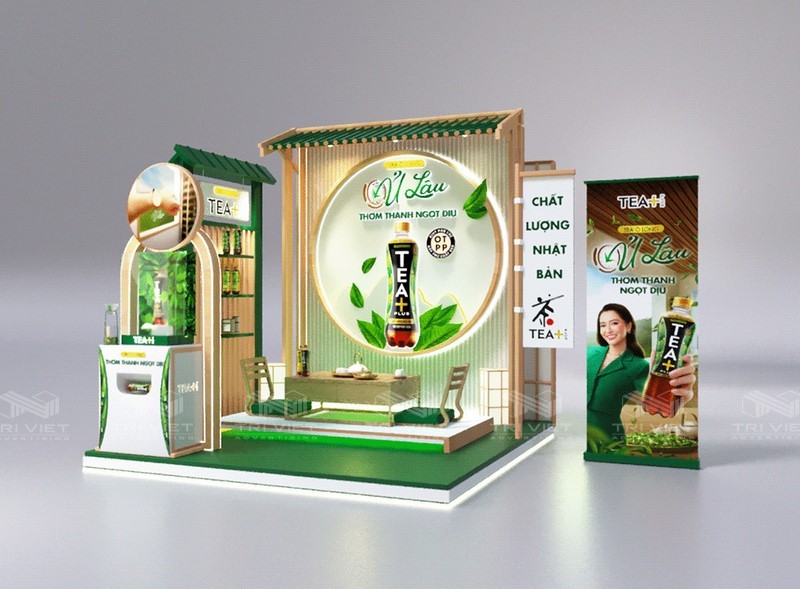 thiết kế booth trưng bày chuyên nghiệp