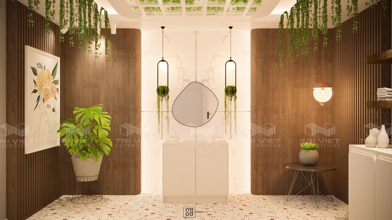 o dau thi cong showroom dep
