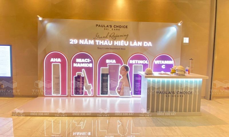 thiet ke booth quang cao dep