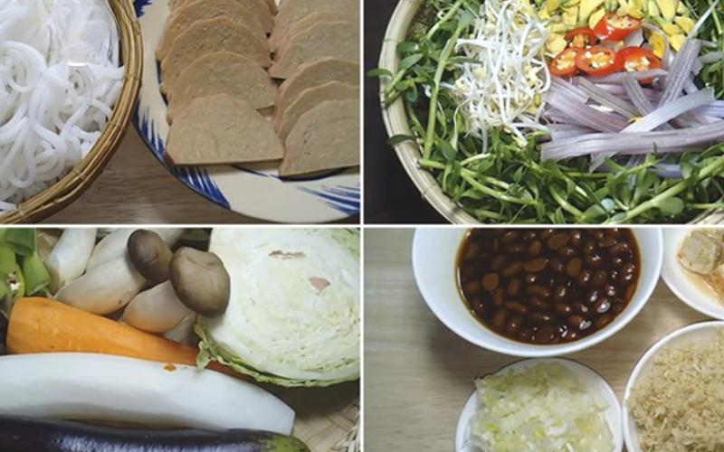 cách làm bún mắm chay