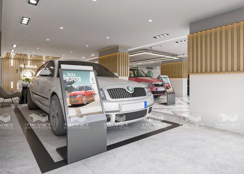 thi công showroom cao cap