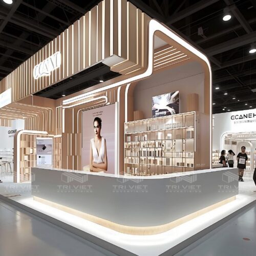 Thi Công Showroom Mỹ Phẩm Theo Xu Hướng Mới Năm 2026 Giá Rẻ