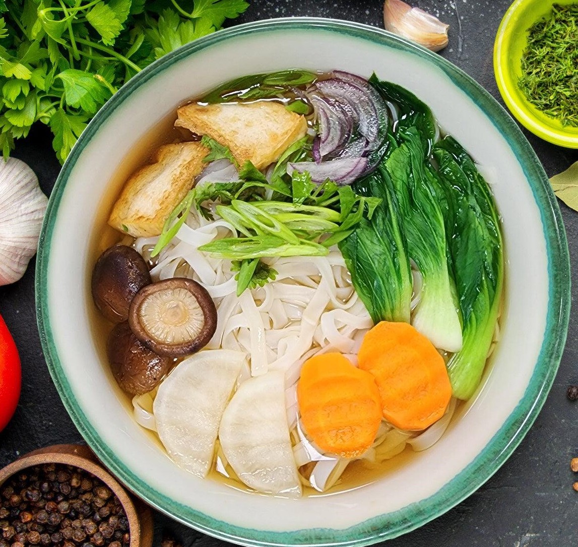 cach nau pho chay ngon