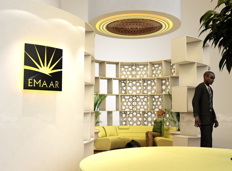 thiet ke thi cong showroom sang trong